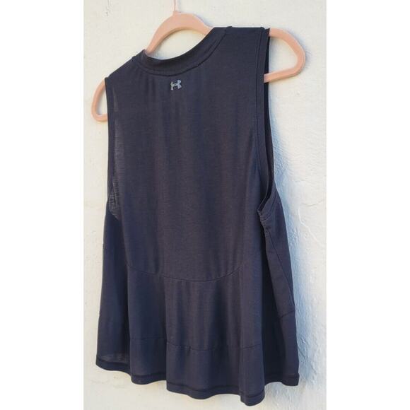 Under Armour Thin Black Athletic Muscle Tank Top Every Day Is Burn Day Size LG - Picture 3 of 5